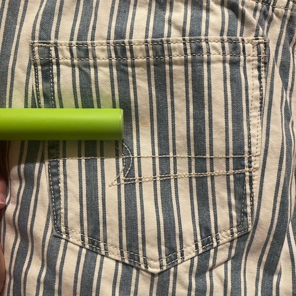 SOLD American Eagle Retro Indigo Stripe Mom jeans - Picture 6 of 7